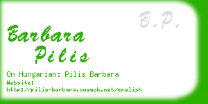 barbara pilis business card